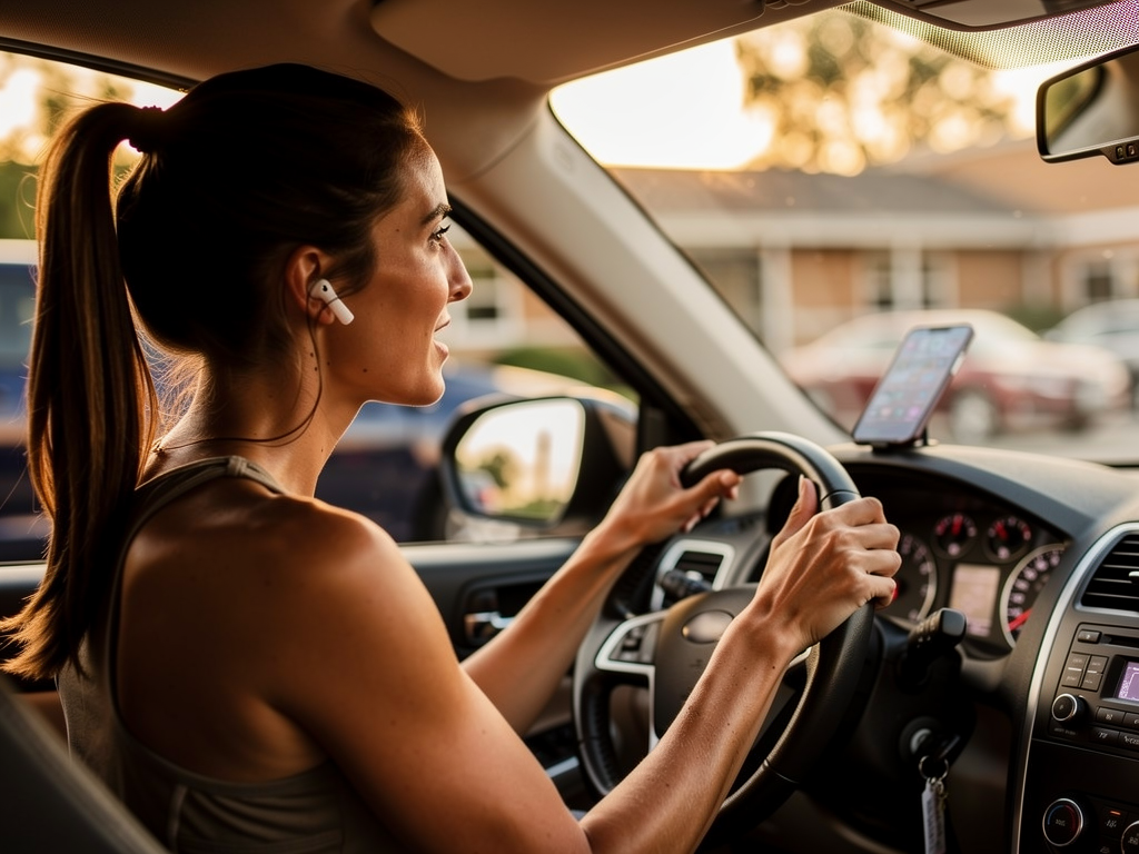 School pickup line, talking to Maya